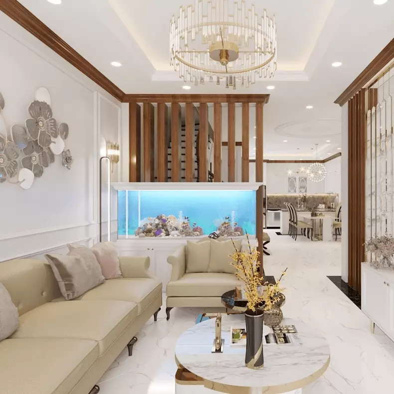 Những điều cần biết về mẫu trần thạch cao phòng khách 25m2