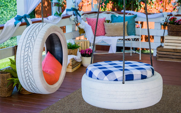 23+ mẫu xích đu bánh xe đẹp, chất cho sân vườn nhà bạn