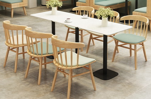 Mẫu bàn ghế quán café gỗ tự nhiên