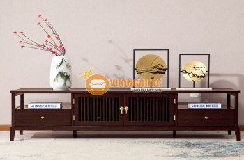 Các mẫu kệ tivi đẹp bằng gỗ đơn giản tăng vẻ đẹp cho không gian nhà bạn