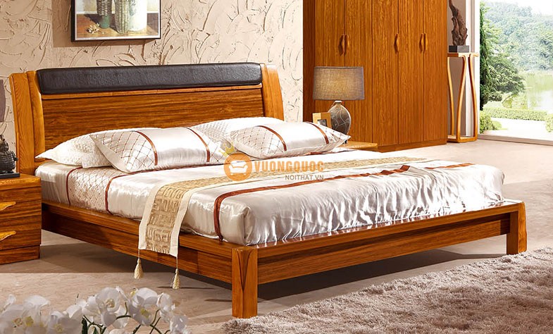 Giường ngủ bằng gỗ tự nhiên 
