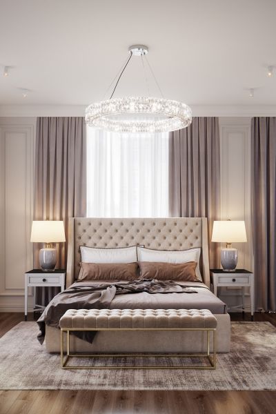 Phòng ngủ phong cách Châu Âu hấp dẫn người xem với những thiết kế sang trọng 