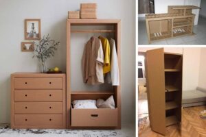 Học lỏm các cách tự làm tủ treo quần áo siêu đơn giản